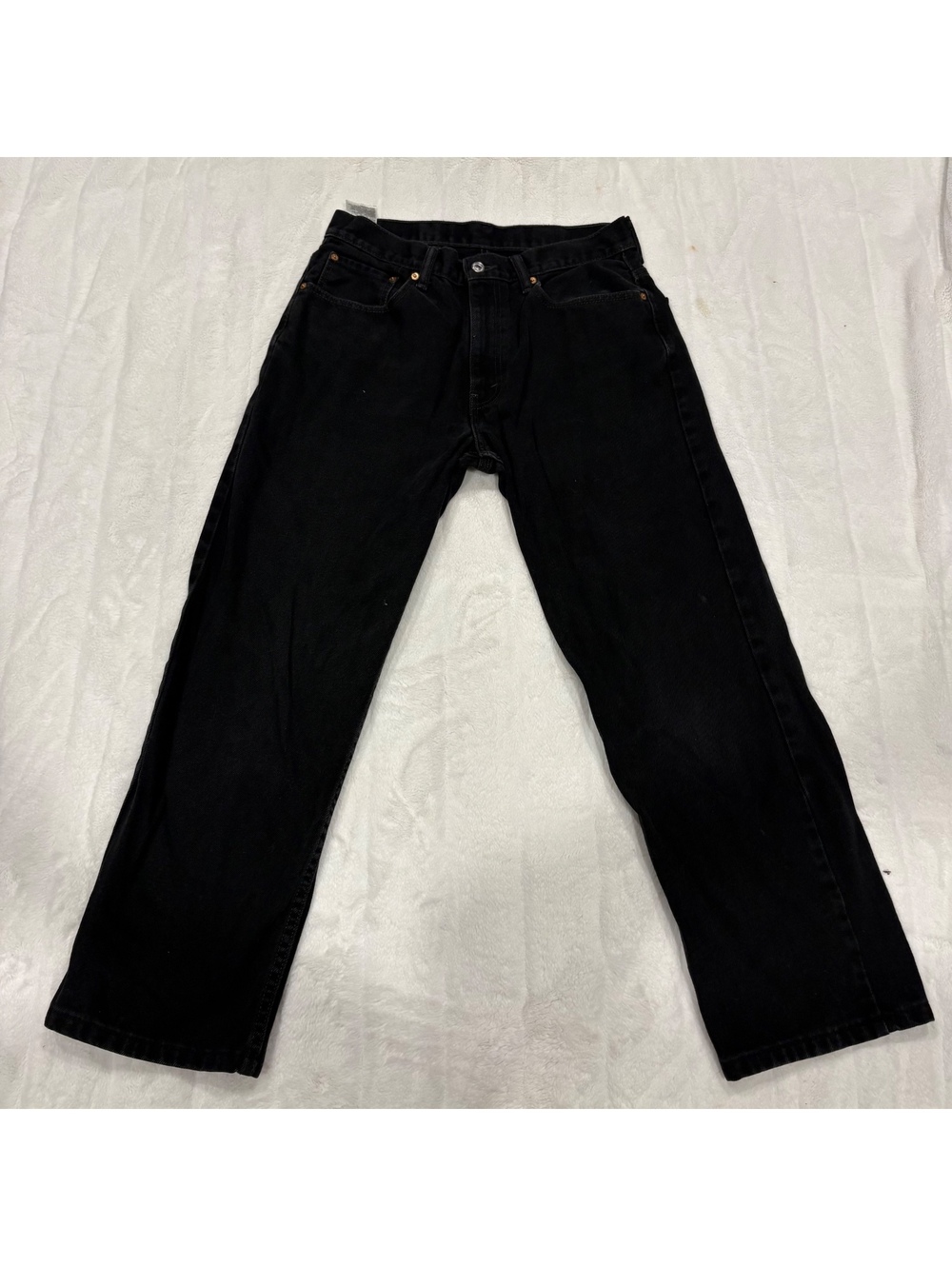 Levi's Black Denim Class Jeans Men's Waist 33 in 32L Cotton Casual Classic Fit